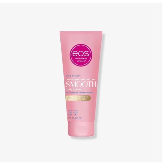 EOS Shea Butter Cashmere Post-Shave Smooth Body Cream 7oz Pink Tube - Picture 2 of 5